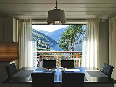 Otnes Sør 1 kitchen view Flåm